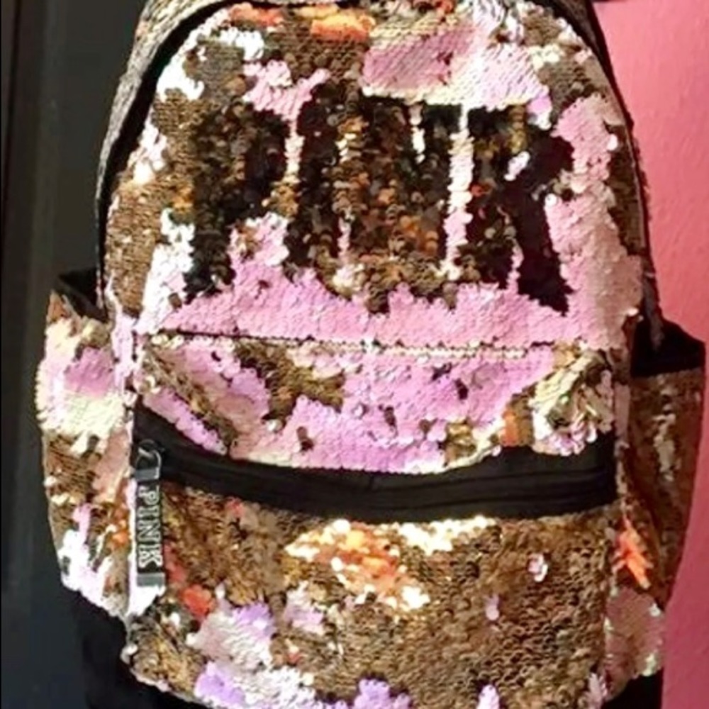 Pink by Victoria”s Secret Sequined Bagpack